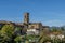 The ancient church of San Fedele in the historic center of Poppi, Arezzo, Italy