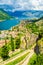 Ancient citadel in Beautiful spring mountain scenery Montenegro