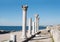 Ancient city Chersonese, columns of of Basilica VI-X c., Crimea
