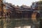 Ancient city of China, Fenghuang. Wood houses on water. Village of the phoenix. Romantic China
