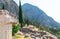 Ancient city of Delphi ruins and diggings