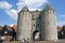 Ancient City gate and sightseers in Bergen op Zoom