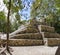 The ancient city of Koba in the tropical jungle of Yucatan.