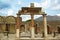 Ancient city Pompeii with Mount Vesuvius, Campania, Italy