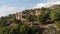 Ancient city of Syedra, Turkey. Ruins of old abandoned antique city. Ruined walls of ancient city in mountains. Travel destination