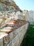 The ancient city wall in the town of Nessebar, Bulgaria.