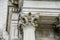 Ancient classic columns on historic building in washington dc