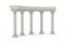 Ancient Classic Greek Column Arc. 3d Rendering