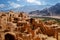 Ancient clay architecture in the abandoned village of Kharanagh. Persia. Iran. Sights Yazd.