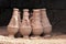 Ancient clay vases