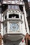 Ancient clock at entrance of London Court, Perth, Australia