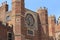 The ancient clock of the royal residence of Hampton Court, UK