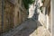 Ancient cobblestone street. Montenegro, town of Risan, Gabela street