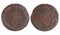 Ancient coin of imperial Russia