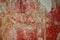 Ancient color wall paintings frescos in Pompeii, Italy