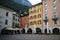 Ancient colored palaces of the city of Riva Del Garda