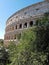 Ancient Colosseum in Rome. Famous architecture of Italy.