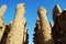 Ancient column, obelisk and pillar in Temple of Karnak. Egypt