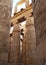 Ancient column, obelisk and pillar in Temple of Karnak. Egypt