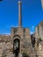 Ancient column in Roman city in Tunisia