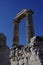 Ancient columns amongst the ruins of the temple of Apollo at ancient Didyma, Turkey.