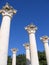 Ancient columns of Greek temple