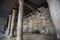 Ancient Columns of Old Cargo Street in Jerusalem