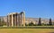 Ancient columns of Olympian Zeus temple, Athens city