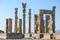 Ancient columns in Persepolis city