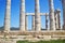 Ancient columns Temple of Poseidon Cape Sounion Greece