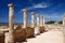 Ancient columns of temple ruins,Tombs of Kings,Cyprus