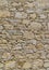 Ancient coquina Stone wall texture or background