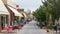 ANCIENT CORINTHE, GREECE - FEBRUARY 17, 2016: Overview main street