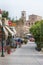 ANCIENT CORINTHE, GREECE - FEBRUARY 17, 2016: Overview main street