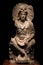Ancient cross-legged Bodhisattva schist statue image in 2nd-3rd century, Kushan dynasty from Mardan, Pakistan