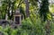 Ancient crypts and Gothic graves at the ancient Catholic cemetery