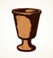 Ancient cup. Vector drawing