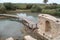 Ancient Dam and Lake at Nahal Taninim Brook Nature Reserve, Israel