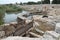 Ancient Dam and Lake at Nahal Taninim Brook Nature Reserve, Israel