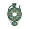 Ancient Decorative Jug. Vector