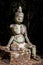 Ancient demon or Daityas statue in Wat Umong at Thailand