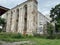 an ancient dilapidated bell tower in a Ukrainian village