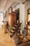 Ancient distiller for the production of perfume in Fragonard