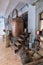 Ancient distiller for the production of perfume in Fragonard factory in Grasse, France