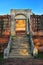 Ancient Door and stair in ayutthaya