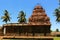 Ancient dravidian styled god vinayahar hall with sculptures in the Brihadisvara Temple in Gangaikonda Cholapuram, india