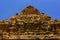 Ancient dravidian styled tower [gopuram] with sculptures in the Brihadisvara Temple in Gangaikonda Cholapuram, india
