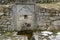 Ancient drinking fountain in the mountain unique ancient town Koprivshtitsa