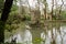 Ancient duck houses resembling a tower or castle at Pena Palace gardens in the Valley of Lakes area of Sintra Portugal