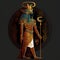 Ancient Egypt God Anubis flat view